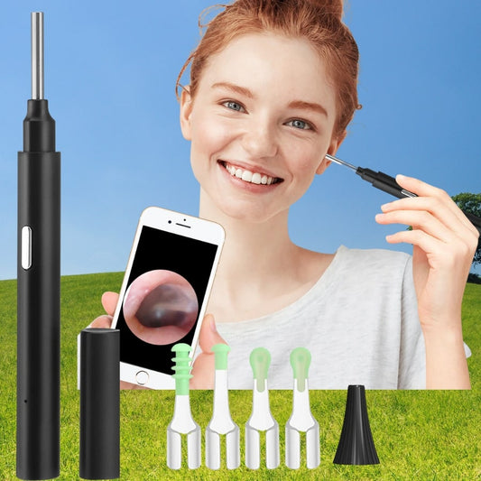 BDV Multifunctional Intelligent Electric Otoscope for adults and children, earwax cleaning, visual sampling stick, wireless, 3.9mm, for Android and IOS